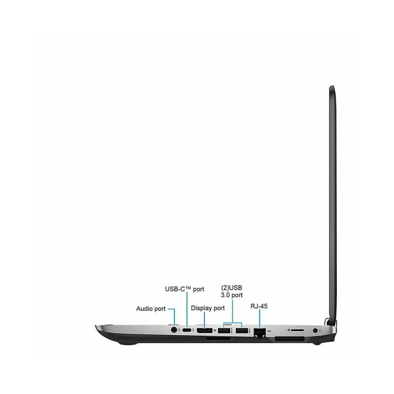 نمای بسته از بدنه پشتی و لوگوی برند HP روی قاب دستگاه