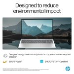 سیستم نیو لپ‌تاپ HP ENVY 15 X360 i7 با بدنه نقره‌ای، نمایشگر لمسی باز شده در حالت تبلت روی میز کار مدرن، نور طبیعی از پنجره
