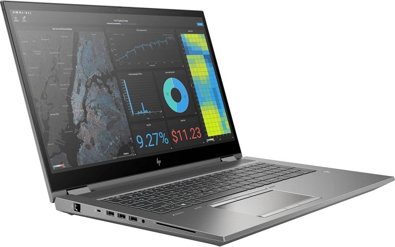 خرید HP ZBook Fury 17 G8 با نمایشگر 17.3 اینچ و رم 64 گیگ، مناسب کارهای مهندسی، تدوین و تحلیل داده سنگین.