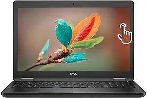 نمایی از لپ تاپ Dell Latitude E5590 با صفحه نمایش 15.6 اینچ و بدنه مشکی