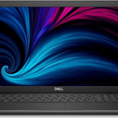 تصویر نمای روبه‌روی لپ‌تاپ Dell Precision 3520 با نمایشگر روشن و بدنه صنعتی