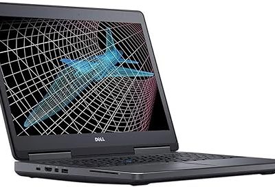 تصویر زاویه جانبی Dell Precision M7520 با طراحی صنعتی و بدنه آلومینیومی