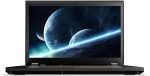 تصویری از نمای کلی لپ تاپ Lenovo ThinkPad P51 با صفحه نمایش روشن و لوگوی لنوو