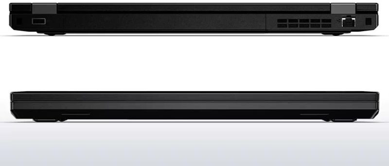 نمایی از لپ‌تاپ Lenovo L560 در حالت بسته روی میز کاری