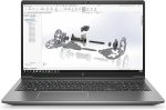 تصویر لپ‌تاپ HP ZBook Power 15 G8 با بدنه‌ی فلزی، نمایشگر ۱۵.۶ اینچی FHD، کیبورد کامل، طراحی صنعتی و پورت‌های حرفه‌ای، مناسب برای کاربران حرفه‌ای در زمینه‌های مهندسی، طراحی و محاسبات سنگین.