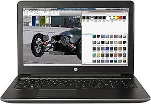 تصویر لپ‌تاپ HP ZBook 15 G4 با طراحی صنعتی و نمایشگر 15.6 اینچی، مناسب برای کاربران حرفه‌ای در حوزه مهندسی و کسب‌وکار