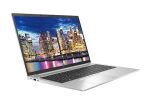 تصویر کیبورد و تاچ‌پد: نمای نزدیک از کیبورد مشکی لپ تاپ HP EliteBook 850 G8 با تاچ‌پد بزرگ و حسگر اثر انگشت، طراحی ارگونومیک.