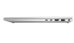 تصویر پورت‌های کناری: نمای کناری لپ تاپ HP EliteBook 850 G8 با نمایش پورت‌های USB-C، USB-A، HDMI و Thunderbolt 4.