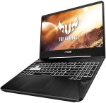 زاویه کناری لپ‌تاپ Asus TUF FX95G با نمایش درگاه‌های ورودی و خروجی