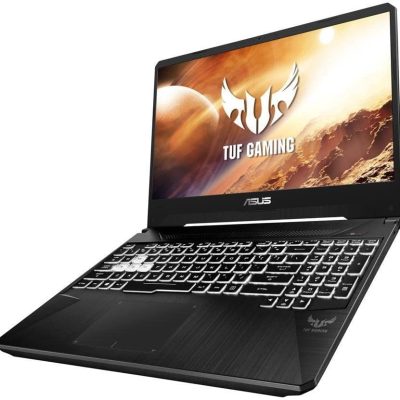 زاویه کناری لپ‌تاپ Asus TUF FX95G با نمایش درگاه‌های ورودی و خروجی