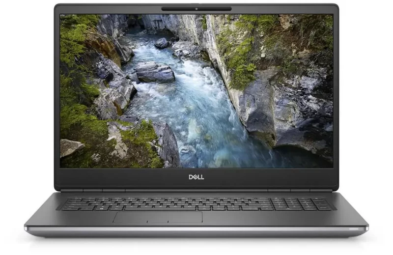 لپ‌تاپ Dell Precision 7760 با نمایشگر 17.3 اینچی روی میز کار