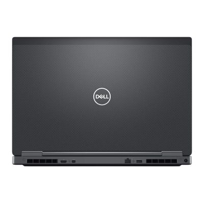 تصویر داینامیک از پشت لپ‌تاپ DELL 7730 با لوگوی براق Dell و دریچه‌های تهویه بزرگ مخصوص پردازش سنگین