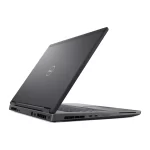 تصویر کامل ستاپ کاری شامل لپ‌تاپ DELL Precision 7730، مانیتور اکسترنال، موس حرفه‌ای و ابزار طراحی روی میز مهندسی