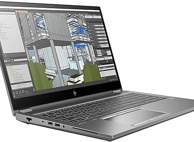 صفحه‌نمایش لمسی 4K لپ‌تاپ در حال نمایش پروژه گرافیکی