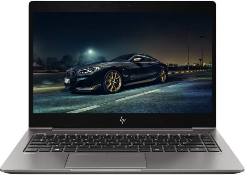 لپ تاپ HP ZBook 14u G6 با صفحه لمسی باز شده روی میز کاری