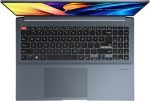 تصویر زاویه کناری لپ‌تاپ VivoBook با طراحی بدنه فلزی