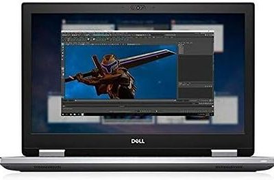 Alt متن تصویر 1: لپ تاپ Dell Precision 7540 از نمای جلو با صفحه نمایش روشن